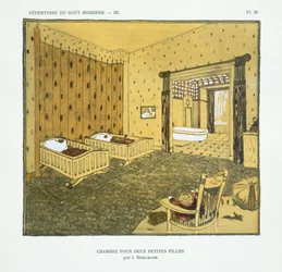 Schlafzimmer für zwei kleine Mädchen, aus 